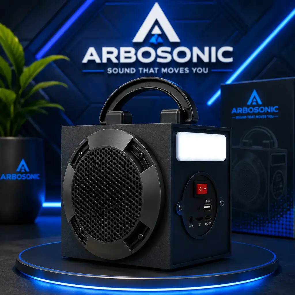 Nano speaker black with Led Light